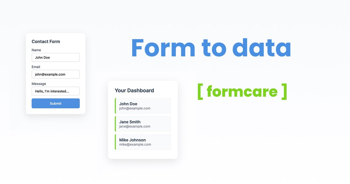 FormData | Перестаньте создавать бэкенды для форм, начните собирать данные